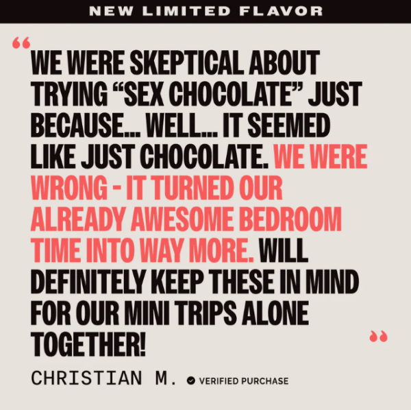 PLAY Sex Chocolate - Not Milk Chocolate - Vegan (Tabs) - Image 3